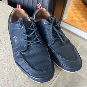 Lacoste Dark Blue Leather Men's Sneakers